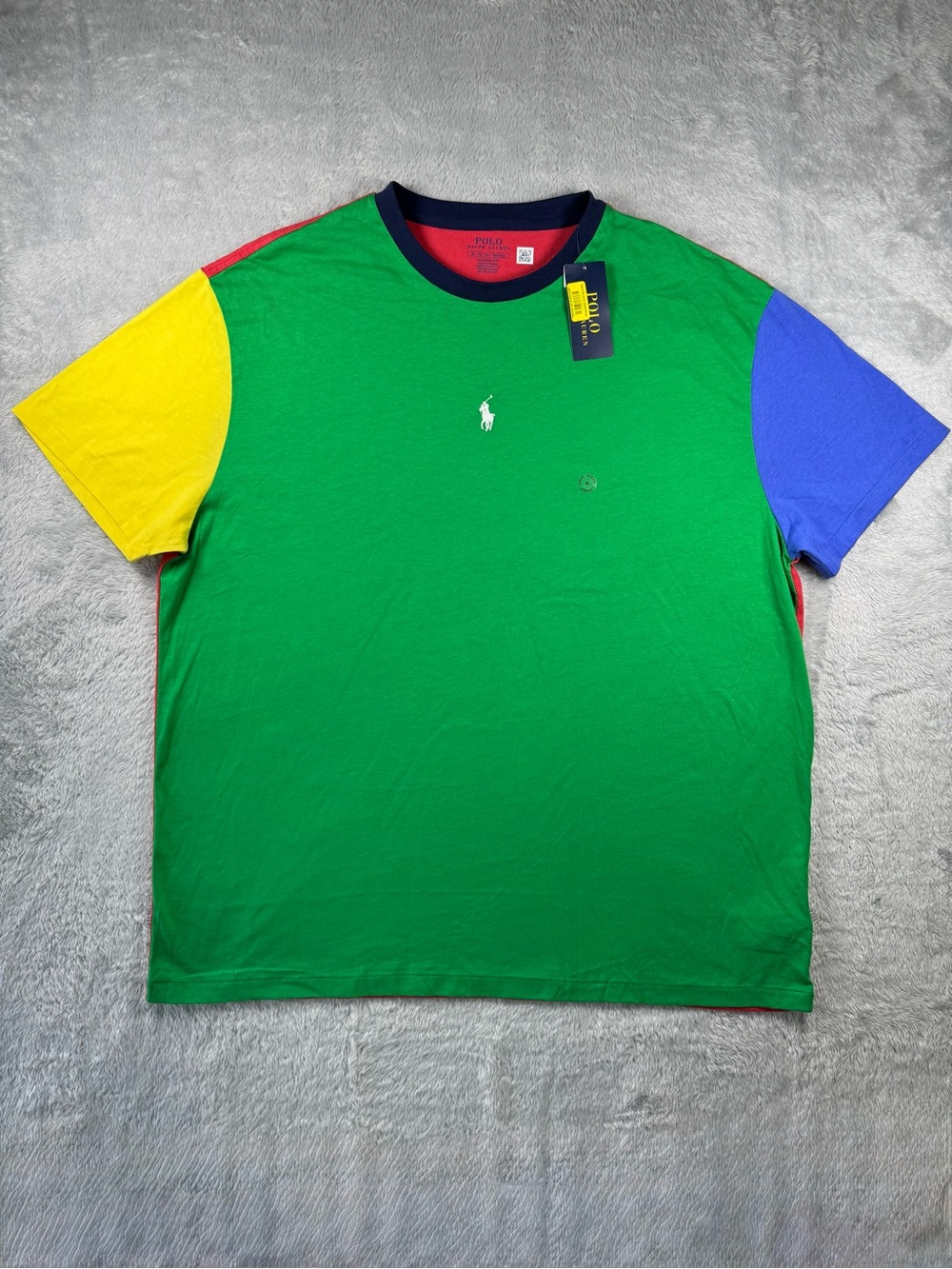 NWT Polo Ralph Lauren Classic Fit Color Block T Shirt Men XL